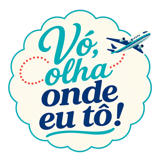 Vó, olha onde eu tô!